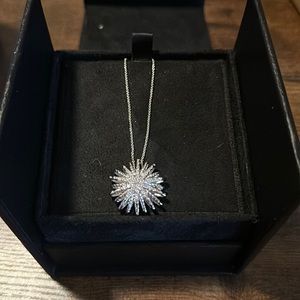 David Yurman Starburst Pendant with Pav Sterling Silver Necklace